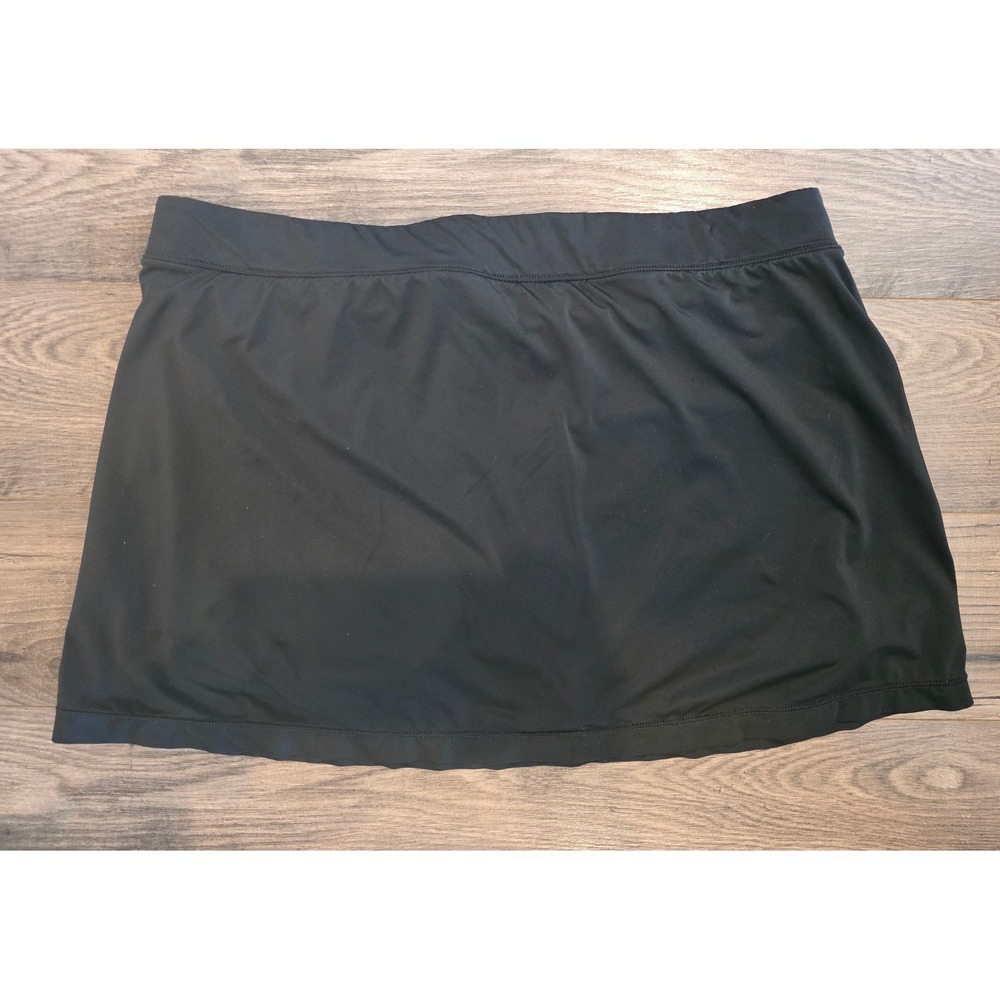 Women's sz M Nike Fit Dry Black Athletic Tennis Skort Wrap Front Summer - Picture 11 of 11